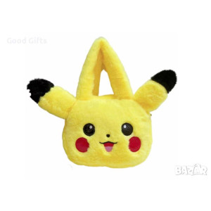 Pokemon Pikachu Παιδική Λούτρινη Τσάντα Ώμου Χιαστί 10290-2 Κίτρινο