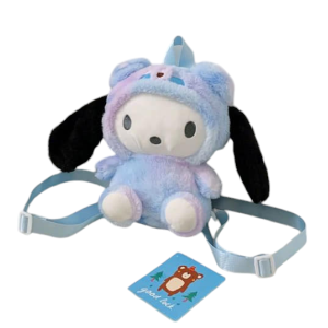 Λούτρινη παιδική τσάντα Πλάτης Sanrio Kuromi Hello Kitty 10291-2 Μπλε