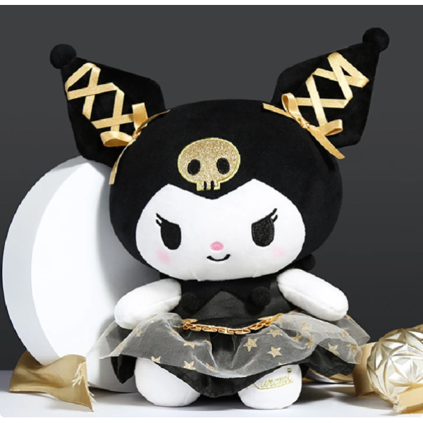 Λούτρινο Sanrio Kuromi Hello Kitty 35cm 1440-251-1 Μαύρο