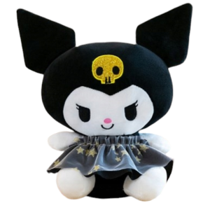 Λούτρινο Sanrio Kuromi Hello Kitty 23cm 1440-244 Μαύρο