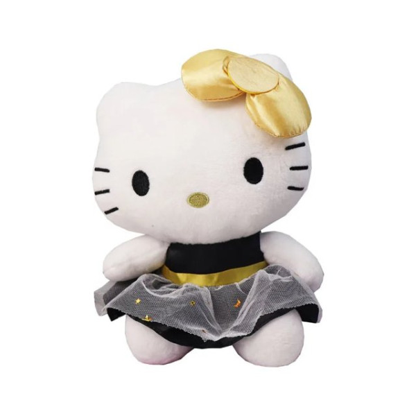 Λούτρινο Sanrio Kuromi Hello Kitty 28cm 1440-268-1 Μαύρο