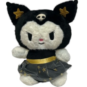 Λούτρινο Sanrio Kuromi Hello Kitty 28cm 1440-268 Μαύρο