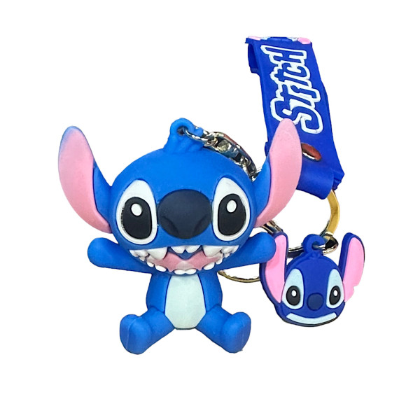 Stitch Blue Keychain Κρεμαστό Μπρελόκ Από Pvc 15436-3