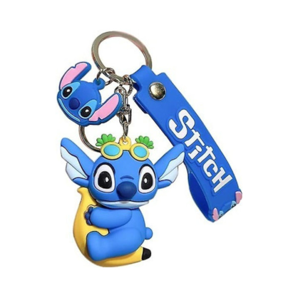 Κρεμαστό Μπρελόκ  Lilo & Stitch 3D Rubber Keychain  Banana Από Pvc 15436-9