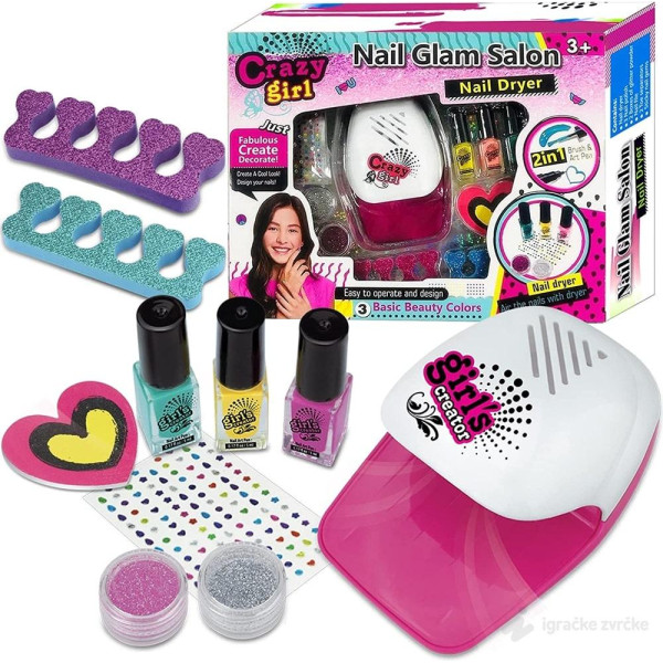 Nail Dryer - Nail Glam Salon 18284A Τρελό Κορίτσι