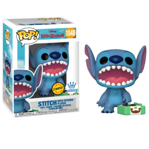 Funko Lilo & Stitch POP! Disney with Record Player Stitch Exclusive Vinyl Figure #1048 Μπλε