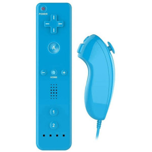 Remote Plus & Nunchuck Pack Ασύρματο Gamepad για Wii Z-898 Μπλε