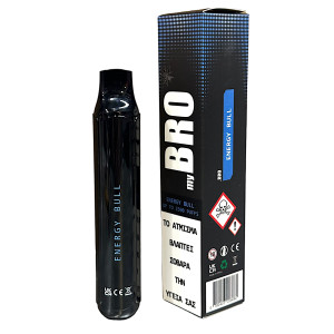 my BRO Vape Ηλεκτρονικό Τσιγάρο μιας Χρήσης 2500 Εισπνοών Energy Bull χωρίς Νικοτίνη 7ml
