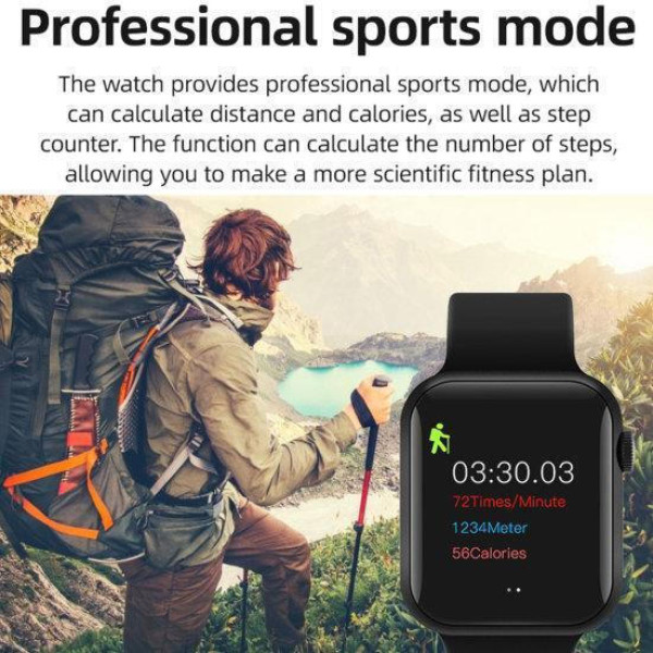 T500 Plus Smartwatch 45mm 2.1 ιντσών Μπλε