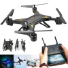 Andowl Micro Foldable Set Drone με διπλή Κάμερα 1080p και Χειριστήριο, Συμβατό με Smartphone 998Pro Μαύρο