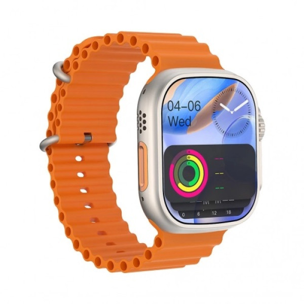 Smartwatch BK9 Ultra 2 Vokuss Οθόνη 49 mm HD 2,20 ιντσών Full Touch Bluetooth 5.3 Πορτοκαλί