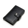 Mohicans Slimwallet Original Δερμάτινο Ανδρικό Πορτοφόλι Καρτών με RFID και Μηχανισμό Slide CC-54 Μαύρο