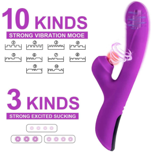 Pretty Love Snappy Rechargeable Silicone 23cm GM-239 Μωβ