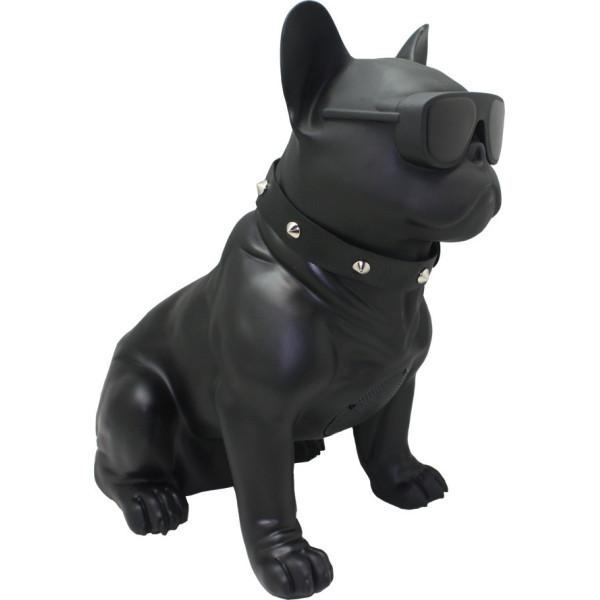 H-M10 Bulldog Head Rotatable Ηχείο Bluetooth 5W με Διάρκεια Μπαταρίας έως 6 ώρες 20cm Μαύρο