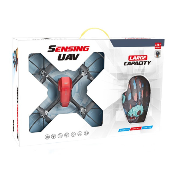 RC Drone με κάμερα Ανίχνευση UAV 360 μοιρών περιστροφής χειρός H263 Κόκκινο