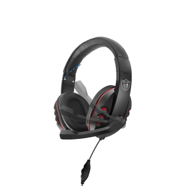 J08 On Ear Gaming Headset με σύνδεση 2x3.5mm / 3.5mm, Κόκκινο