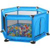 Μπαλοπισίνα Baby Playpen Dry Ball Pool από Ύφασμα HW-B005 Μπλε 