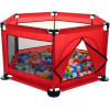 Μπαλοπισίνα Baby Playpen Dry Ball Pool από Ύφασμα HW-B005 Κόκκινο