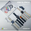 Howear HW 10 Pro 2 Smart Watch Οθόνη AMOLED 2,10 ιντσών Δώρο 3 λουράκια 1 αναπτήρα Ασημί