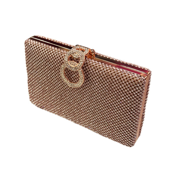 Γυναικεία τσάντα Φάκελος clutch JKL-11 Μπρονζέ