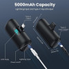 Μίνι φορητός φορτιστής Type-C 5000 mAh ταχείας φόρτισης 15 W PD με οθόνη LCD K53-TYPE-C Μαύρο