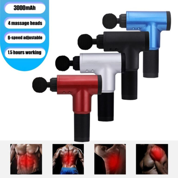 Συσκευή Μασάζ MUSCLE MASSAGER FASCIAL GUN KH-320 Μαύρο