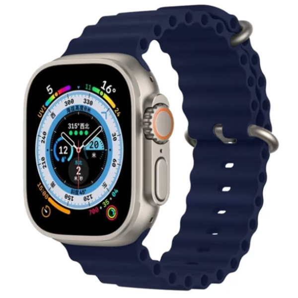 Λουράκι Σιλικόνης για Apple Watch Ocean Chain strap 42/44/45/49 M00-11 Μπλε