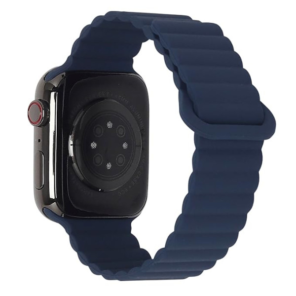 Λουράκι Σιλικόνης για Apple Watch Κούμπωμα Μαγνητικό 42/44/45/49mm M00-12 Μπλε