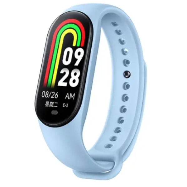 Smartwatch Βραχιόλι M8 Fitness Smart Band Ρολόγια Γυναικείο Ανδρικό Ρολόι Πιεσόμετρο Αθλητικό Μπλε