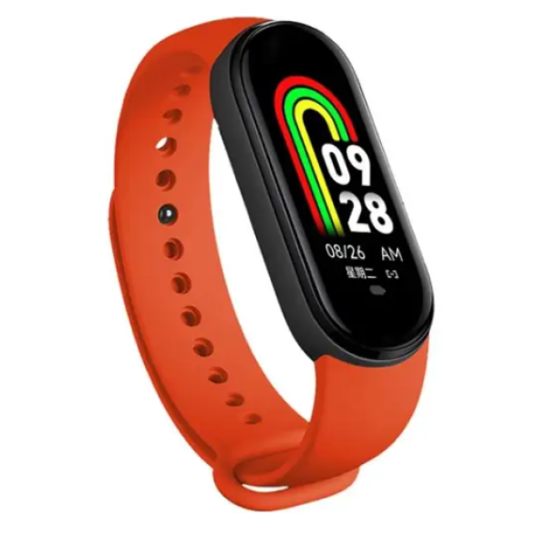 Smartwatch Βραχιόλι M8 Fitness Smart Band Ρολόγια Γυναικείο Ανδρικό Ρολόι Πιεσόμετρο Αθλητικό Κόκκινο