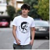 ΑΝΔΡΙΚΗ ΜΠΛΟΥΖΑ T-SHIRT ΛΑΙΜΟΣ ΣΤΑΜΠΑ MOHICANS MCNS06.ΛΕΥΚΟ