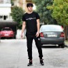 ΑΝΔΡΙΚΗ ΜΠΛΟΥΖΑ T-SHIRT ΛΑΙΜΟΣ CALLIGRAPHIC MOHICANS MCNS09.ΜΑΥΡΟ