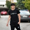 ΑΝΔΡΙΚΗ ΜΠΛΟΥΖΑ T-SHIRT ΛΑΙΜΟΣ CALLIGRAPHIC MOHICANS MCNS09.ΜΑΥΡΟ