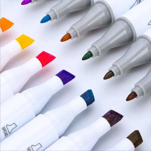 Σετ μαρκαδόροι Ζωγραφικής αλκοόλης διπλής απόληξης  36 χρώματα MP163-36