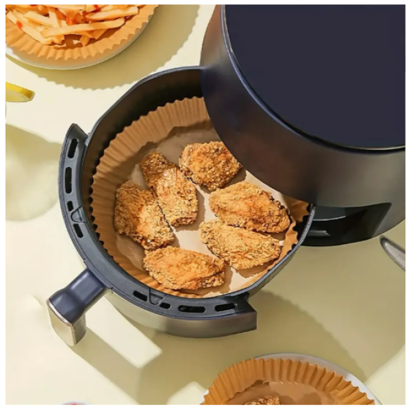 Αντικολλητικό Χαρτί 16cmx4.5cm για Air Fryer 100τμχ Καφέ