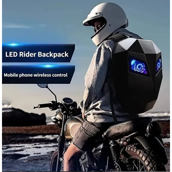 Σακίδιο Αναβάτη για Laptop Smart Backpack LED 40L T7 Μαύρο