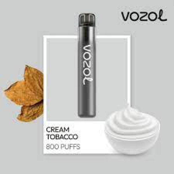 Vozol Neon 800 Cream Tabacco Ηλεκτρονικό Τσιγάρο μιας Χρήσης 800 Εισπνοών 2ml 20mg 