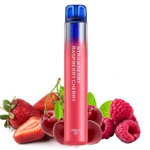 Vozol Neon 800 Strawberry Raspberry Cherry Ηλεκτρονικό Τσιγάρο μιας Χρήσης 800 Εισπνοών 2ml 20mg 