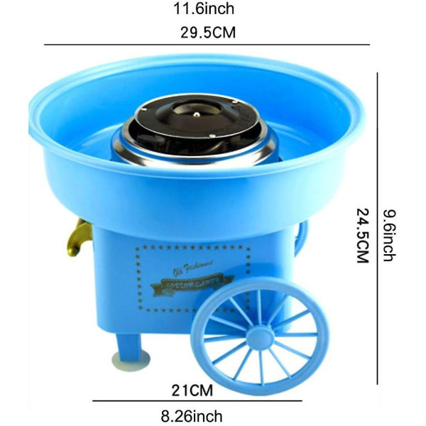 Μηχανή για Μαλλί της Γριάς Cotton Candy Maker YS-4 Μπλε