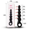 Mohicans Anal Plug Vibrator 19,5cm YY810 Μαύρο