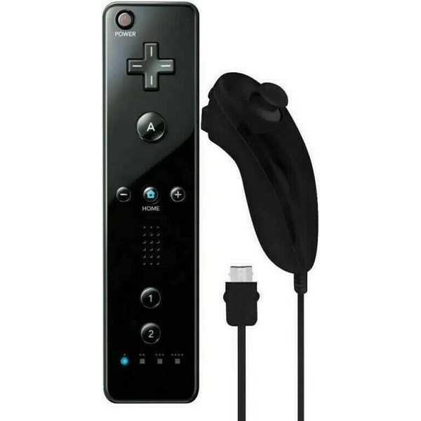 Remote Plus & Nunchuck Pack Ασύρματο Gamepad για Wii Z-898 Μαύρο