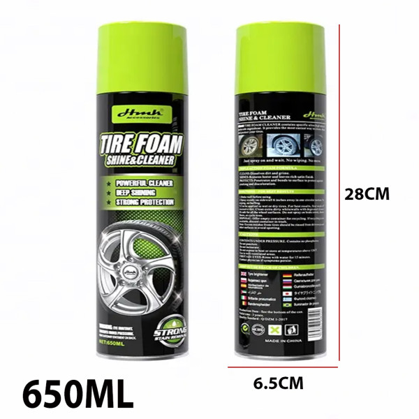 Αφρός Ελαστικού Tyre Foam Shine & Cleaner Strong Stain Removal 650ML SY-QJYP0210