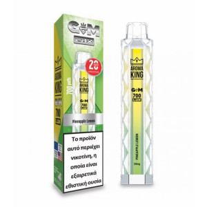 Ak Gem700 Lux  Ηλεκτρονικό Τσιγάρο μιας Χρήσης Pineapple Lemon 2ml 20mg