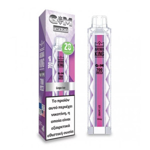 Ak Gem700 Lux  Ηλεκτρονικό Τσιγάρο μιας Χρήσης Crape Ice 2ml 20mg