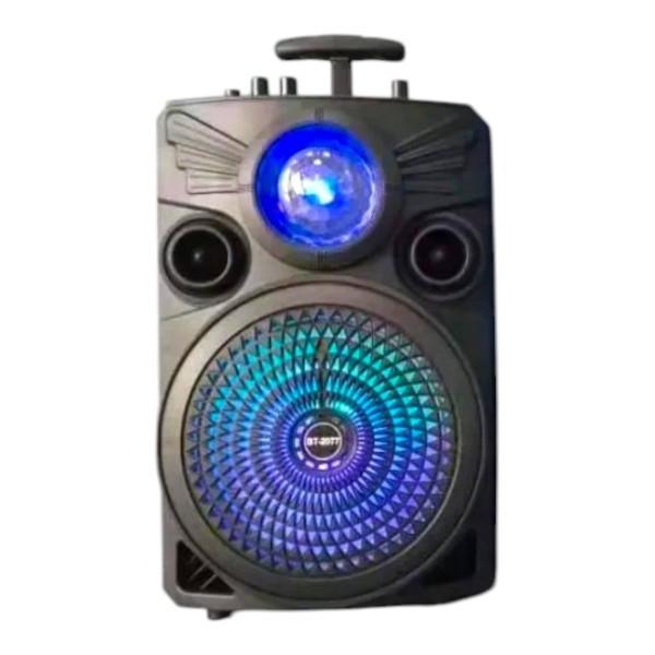 Φορητό Super Bass Ηχείο Bluetooth/USB/TF/LED BT-2077 Μαύρο 