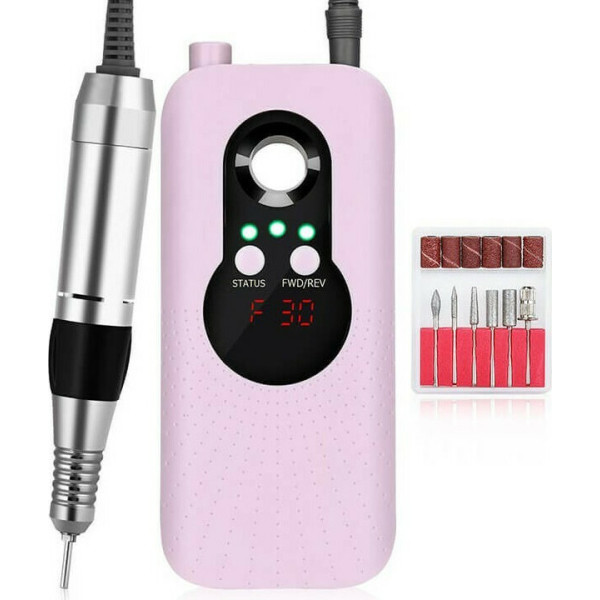 Φορητός τροχός νυχιών Portable Nail Polisher SML M6 Ροζ