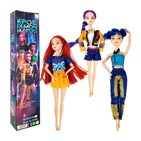 Κούκλα Φιγούρα Έκπληξη K-pop Demon Hunters 30cm με Φως και Ήχο + Αξεσουαρ + Κάρτα BL8970