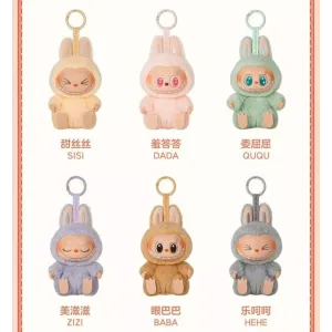 Monsters Lovely Λούτρινο Labubu Πλαστικό Πρόσωπο Have A Seat Vinyl Plush Blind Box