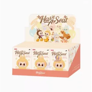 Monsters Lovely Λούτρινο Labubu Πλαστικό Πρόσωπο Have A Seat Vinyl Plush Blind Box