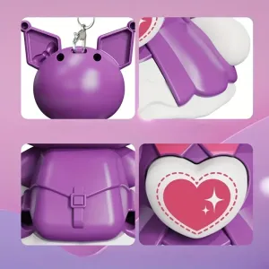 Μπρελόκ Kuromi Με Αλλαγή Προσώπων 9,5cm MANZ-04-02 Μωβ